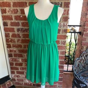 i.n. san francisco Green sleeveless, short dress, size Small